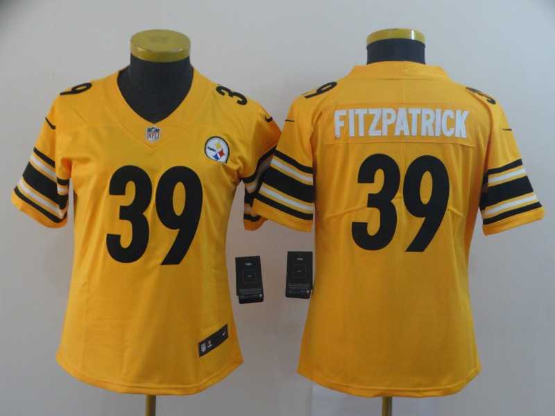 Women Nike Steelers 39 Minkah Fitzpatrick Yellow Inverted Legend Limited Jersey,We sell and wholesale Women Nike Steelers 39 Minkah Fitzpatrick Yellow Inverted Legend Limited Jersey on line form chian!